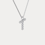 Sterling Silver Initial Letter Necklace – Bubble Pendant - Necklaces
