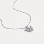 Sterling Silver Initial Letter Necklace – Bubble Pendant - Necklaces