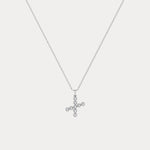 Sterling Silver Initial Letter Necklace – Bubble Pendant - Necklaces