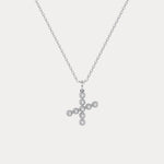 Sterling Silver Initial Letter Necklace – Bubble Pendant - Necklaces