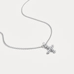 Sterling Silver Initial Letter Necklace – Bubble Pendant - Necklaces