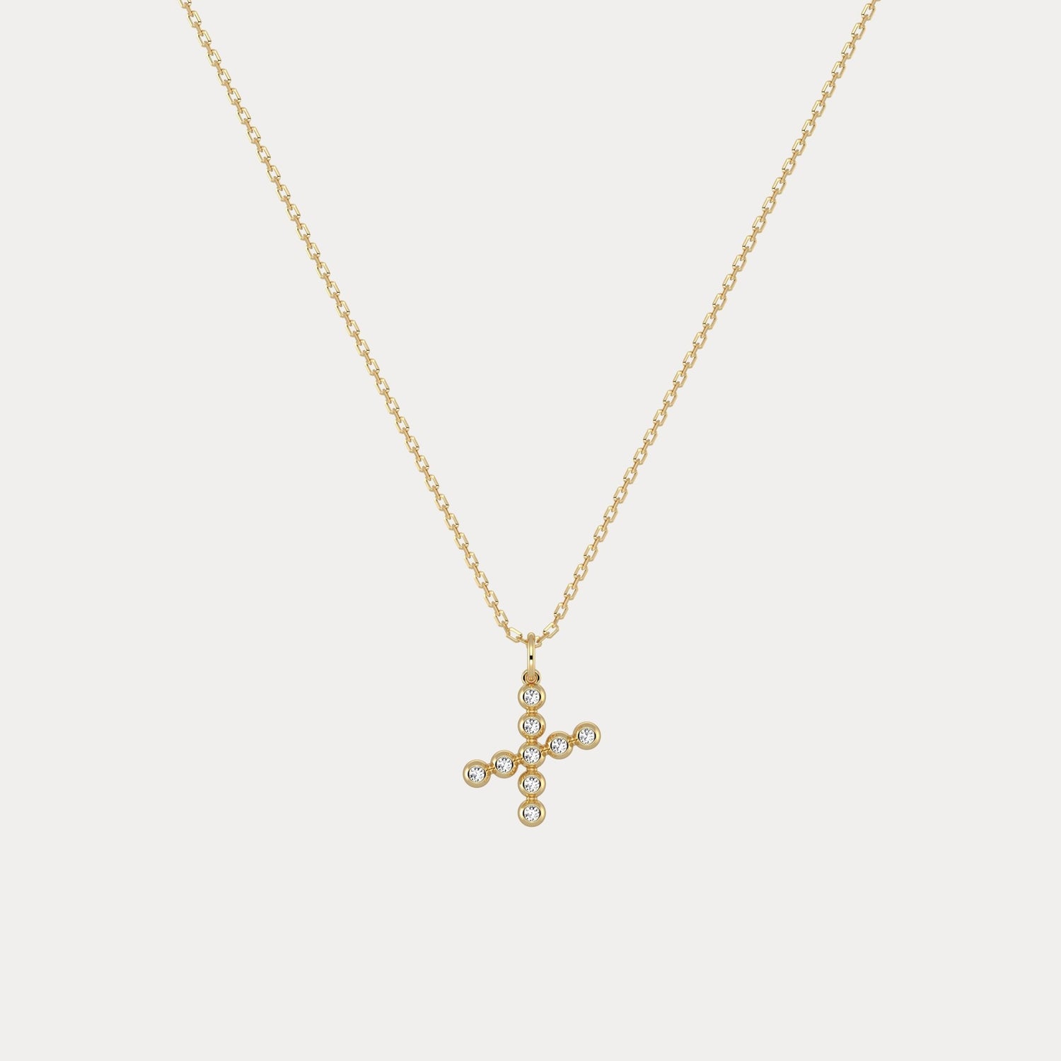 Sterling Silver Initial Letter Necklace – Bubble Pendant - Necklaces