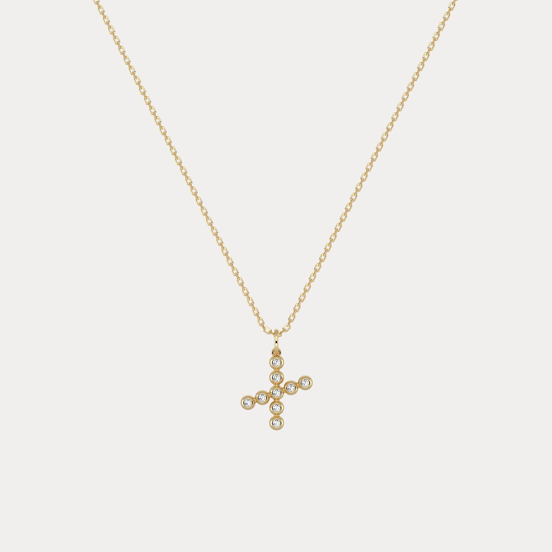 Sterling Silver Initial Letter Necklace – Bubble Pendant - Necklaces