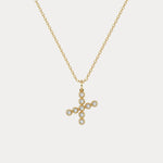 Sterling Silver Initial Letter Necklace – Bubble Pendant - Necklaces