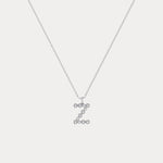 Sterling Silver Initial Letter Necklace – Bubble Pendant - Necklaces