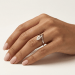 1.5 CT Pear Cut Lab Grown Diamond Twisted Ring in Sterling Silver - Rings