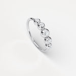 Lab Diamond Bubble Ring in Sterling Silver - Rings