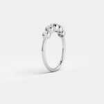 Lab Diamond Bubble Ring in Sterling Silver - Rings
