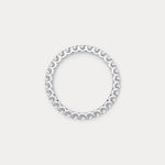 1.35 CTW Lab - Grown Diamond Classic Full Eternity Ring in Sterling Silver - Rings