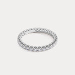 1.35 CTW Lab-Grown Diamond Classic Full Eternity Ring in Sterling Silver - Rings