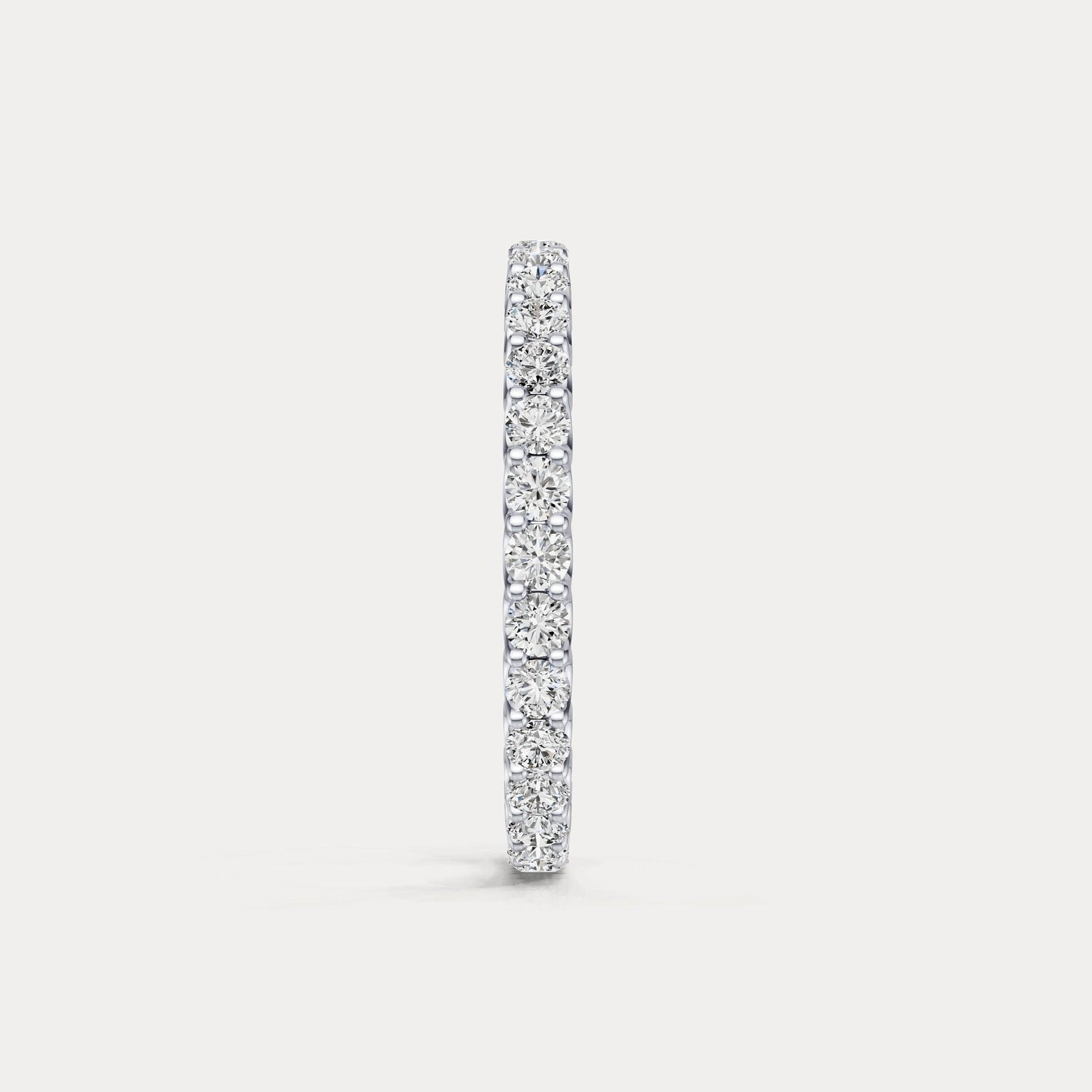 1.35 CTW Lab - Grown Diamond Classic Full Eternity Ring in Sterling Silver - Rings