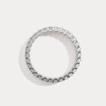 1.35 CTW Lab-Grown Diamond Classic Full Eternity Ring in Sterling Silver - Rings