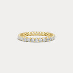 1.35 CTW Lab - Grown Diamond Classic Full Eternity Ring in Sterling Silver - Rings