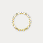 1.35 CTW Lab - Grown Diamond Classic Full Eternity Ring in Sterling Silver - Rings