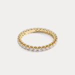 1.35 CTW Lab-Grown Diamond Classic Full Eternity Ring in Sterling Silver - Rings