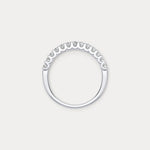 0.6 CTW Lab - Grown Diamond Classic Half Eternity Ring in Sterling Silver - Rings
