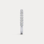0.6 CTW Lab - Grown Diamond Classic Half Eternity Ring in Sterling Silver - Rings