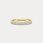 0.6 CTW Lab - Grown Diamond Classic Half Eternity Ring in Sterling Silver - Rings