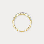 0.6 CTW Lab - Grown Diamond Classic Half Eternity Ring in Sterling Silver - Rings
