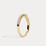 0.6 CTW Lab-Grown Diamond Classic Half Eternity Ring in Sterling Silver - Rings