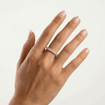 0.6 CTW Lab - Grown Diamond Classic Half Eternity Ring in Sterling Silver - Rings