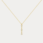 Sterling Silver Bezel Set Lab - Grown Diamond Lariat Necklace - Necklaces
