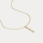 Sterling Silver Bezel Set Lab - Grown Diamond Lariat Necklace - Necklaces