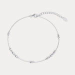Bezel Set Lab - Grown Diamond Cluster Station Bracelet in 14K Gold/Platinum - Bracelets