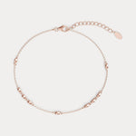 Bezel Set Lab - Grown Diamond Cluster Station Bracelet in 14K Gold/Platinum - Bracelets