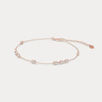 Bezel Set Lab - Grown Diamond Cluster Station Bracelet in 14K Gold/Platinum - Bracelets