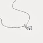Lab - Diamond Teardrop Pendant Necklace - Necklaces