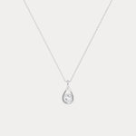 Lab - Diamond Teardrop Pendant Necklace - Necklaces