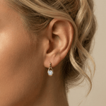 Lab - Grown Diamond Teardrop Stud Earrings in Sterling Silver - Earrings