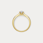 Sterling Silver Prong Round Lab - grown Diamond Ring - Rings