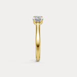 Sterling Silver Prong Round Lab - grown Diamond Ring - Rings