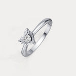 Lab - Grown Diamond Solitaire Ring in Sterling Silver - Rings