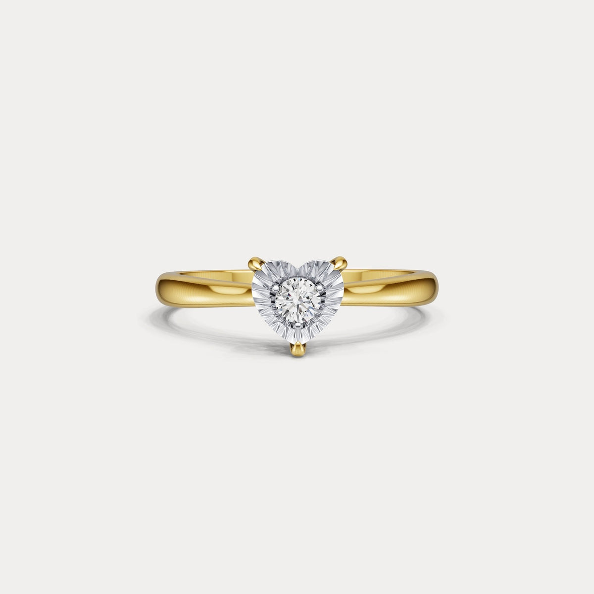 Lab - Grown Diamond Solitaire Ring in Sterling Silver - Rings
