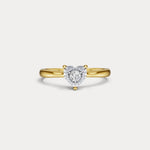 Lab - Grown Diamond Solitaire Ring in Sterling Silver - Rings