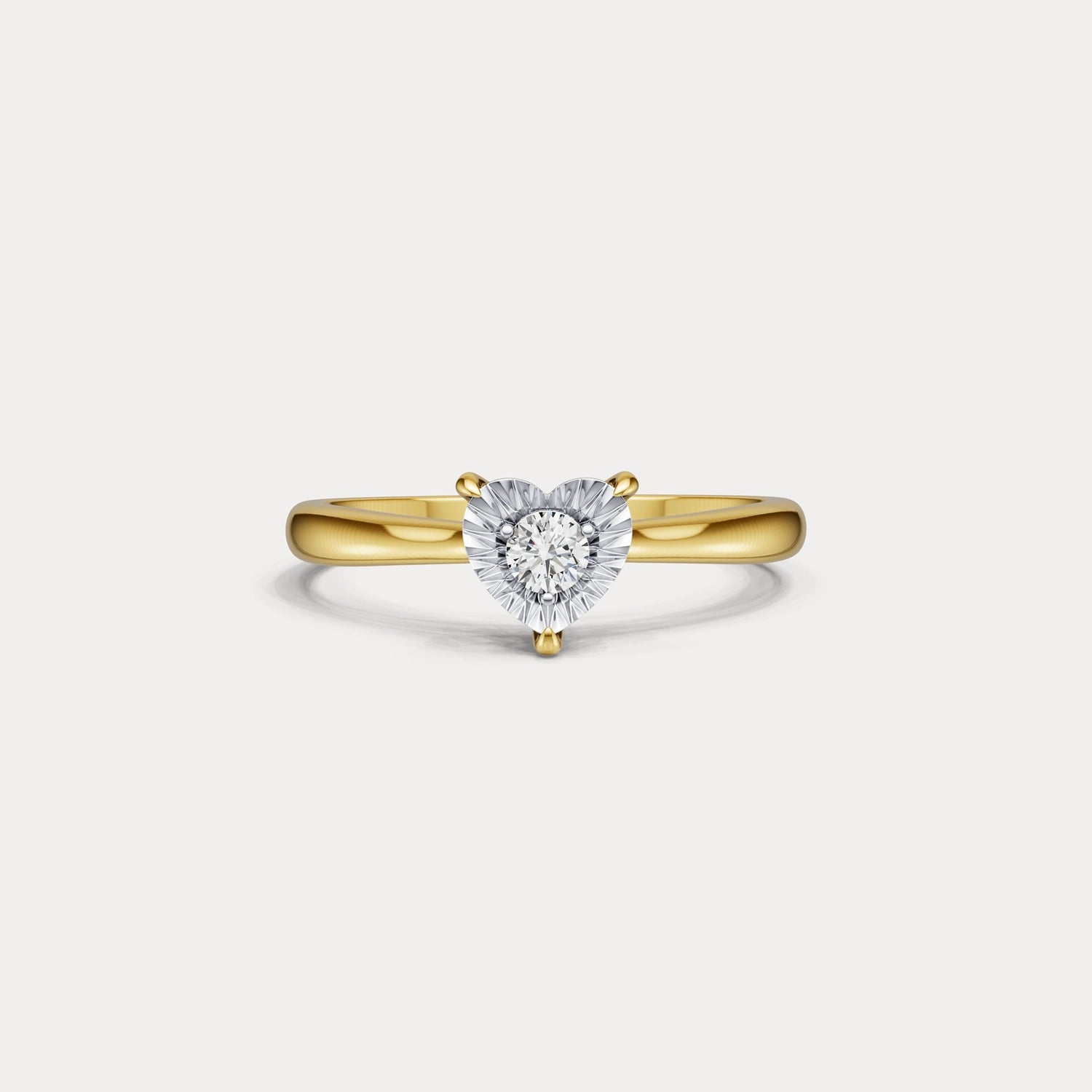 Lab - Grown Diamond Solitaire Ring in Sterling Silver - Rings