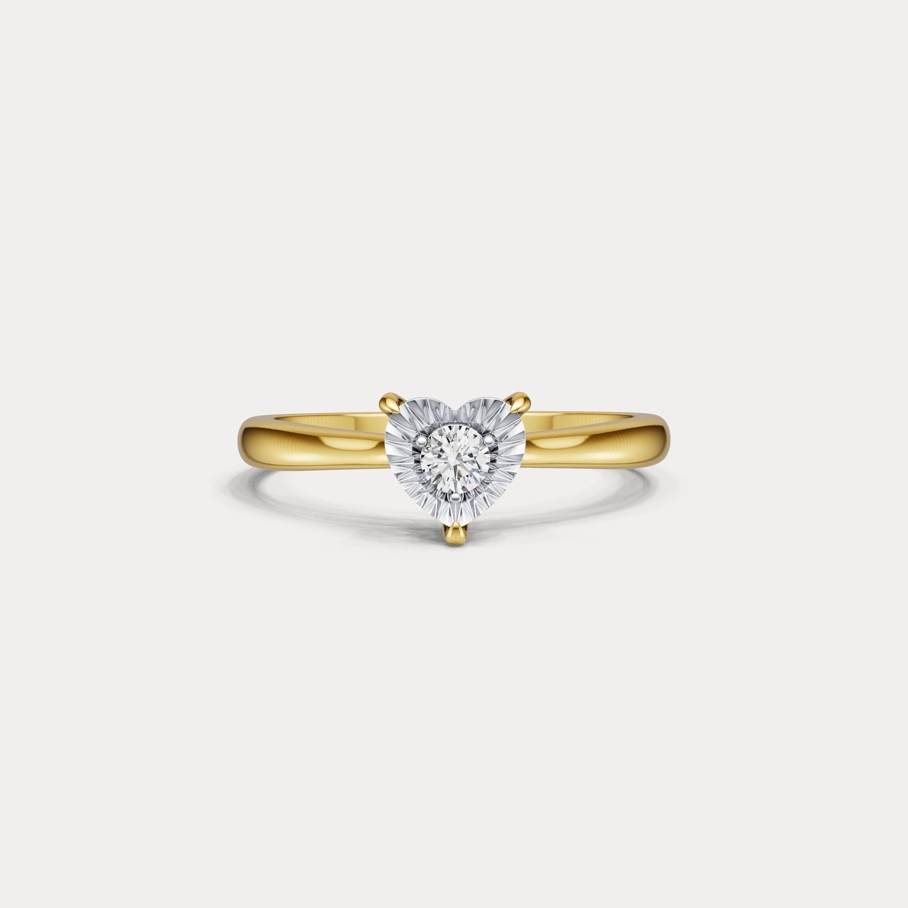 Lab - Grown Diamond Solitaire Ring in Sterling Silver - Rings