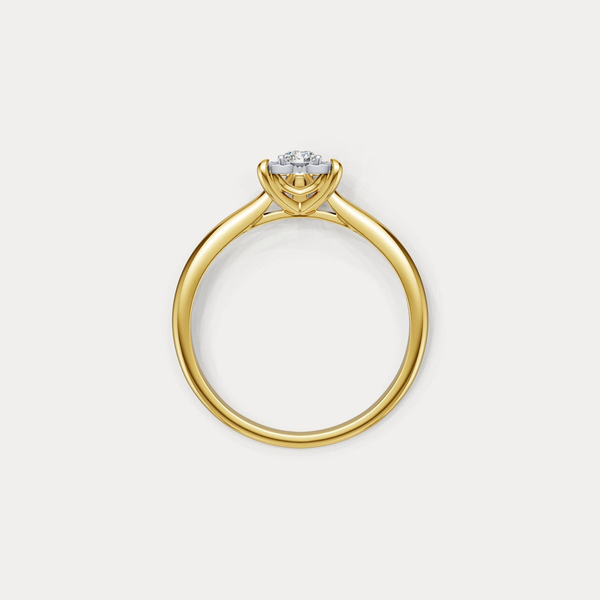 Lab - Grown Diamond Solitaire Ring in Sterling Silver - Rings