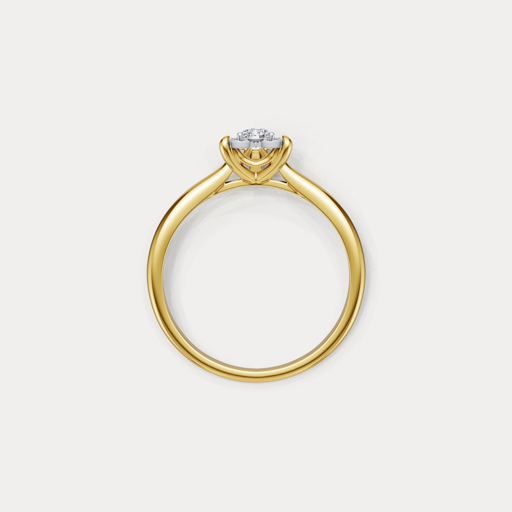 Lab - Grown Diamond Solitaire Ring in Sterling Silver - Rings