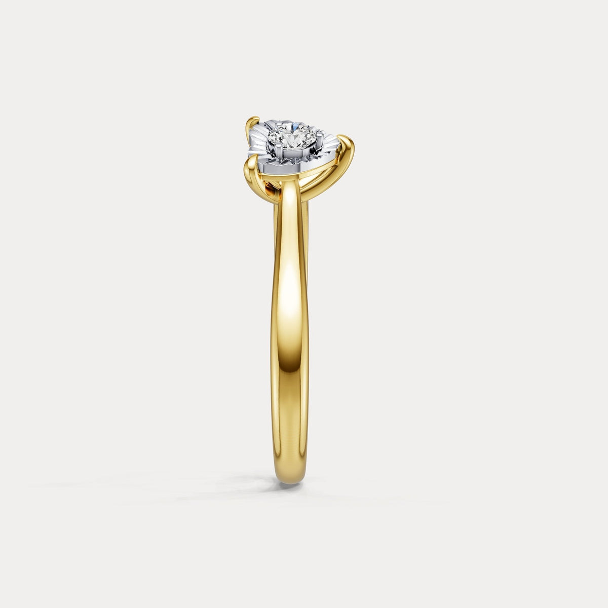 Lab - Grown Diamond Solitaire Ring in Sterling Silver - Rings