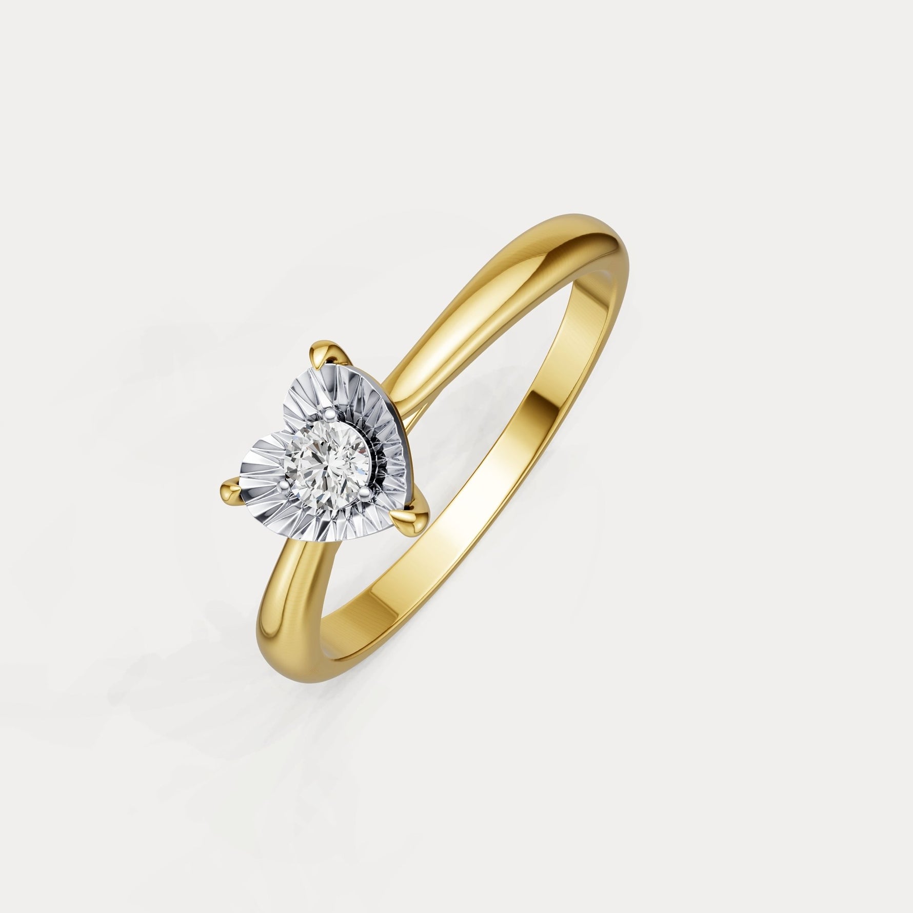Lab - Grown Diamond Solitaire Ring in Sterling Silver - Rings