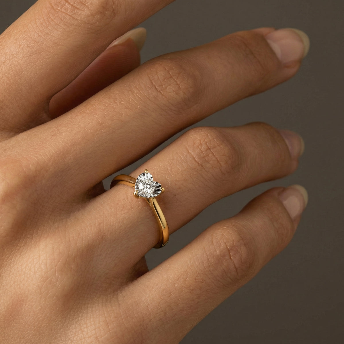 Lab - Grown Diamond Solitaire Ring in Sterling Silver - Rings