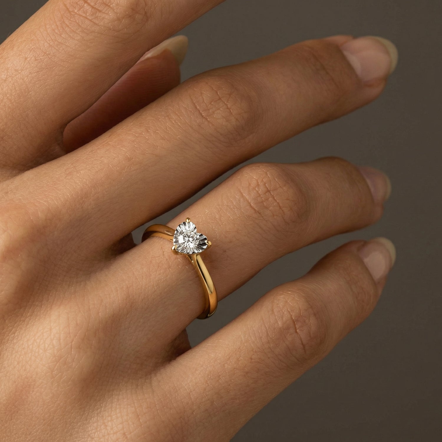Lab - Grown Diamond Solitaire Ring in Sterling Silver - Rings