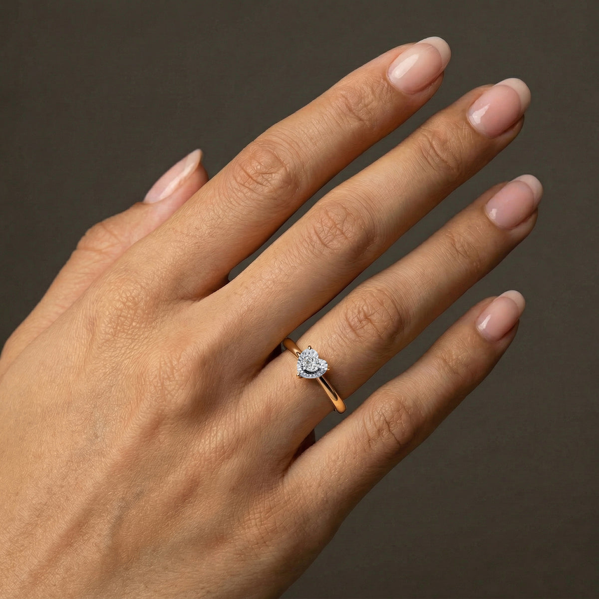Lab - Grown Diamond Solitaire Ring in Sterling Silver - Rings