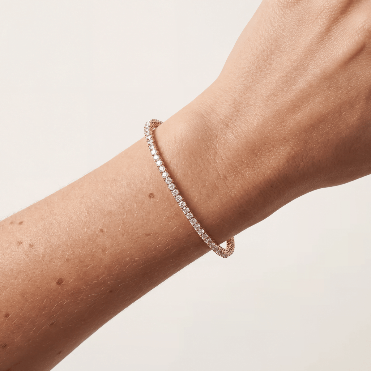 5Carat Lab - Grown Diamond Tennis Bracelet in 14K Gold/Platinum – Classic & Timeless - Bracelets