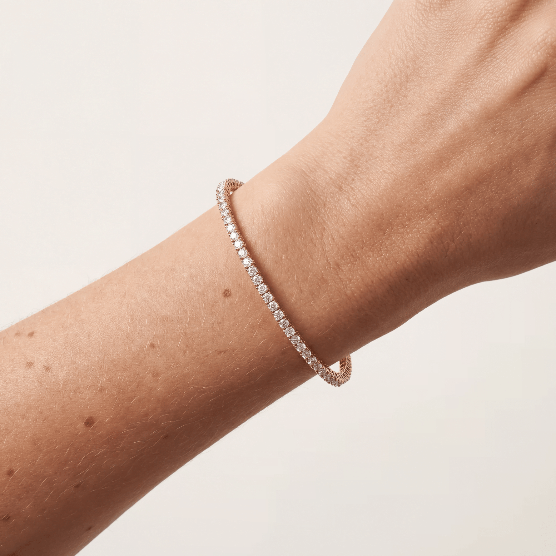 5Carat Lab - Grown Diamond Tennis Bracelet in 14K Gold/Platinum – Classic & Timeless - Bracelets