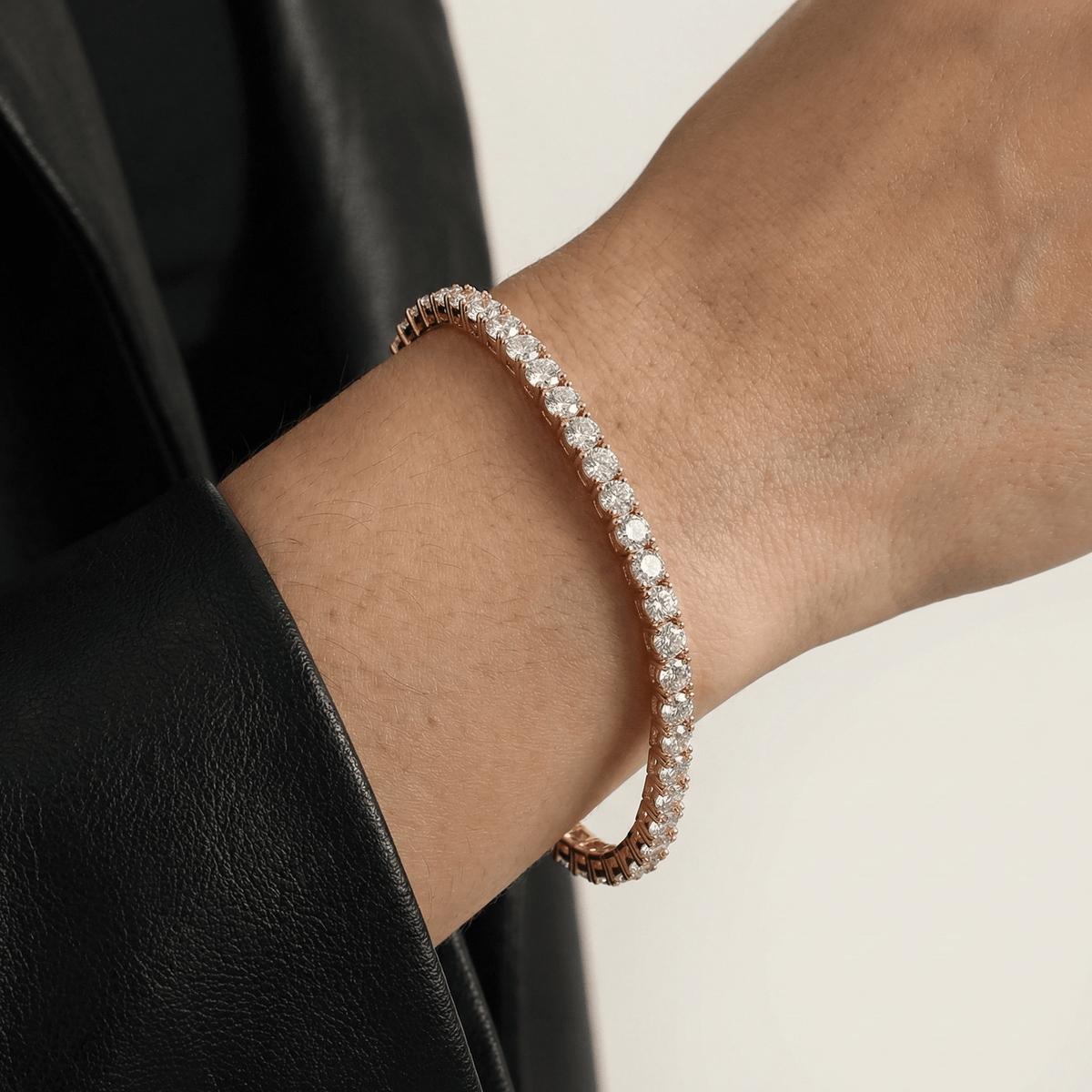 6Carat Lab - Grown Diamond Tennis Bracelet in 14K Gold/Platinum – Classic & Timeless - Bracelets